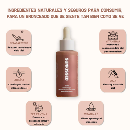 SunKissed- Gotas bronceadoras sin sol